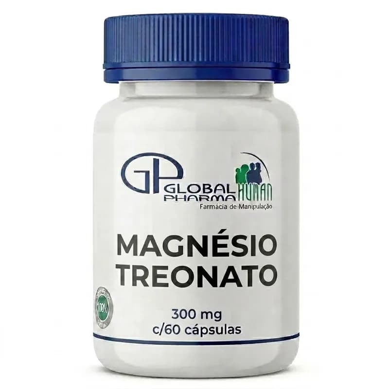 Magnésio Treonato 300mg c/60 cápsulas