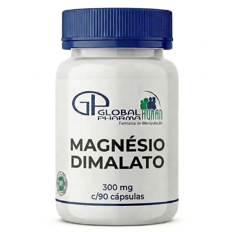Magnésio Dimalato 300mg c/90 cápsulas