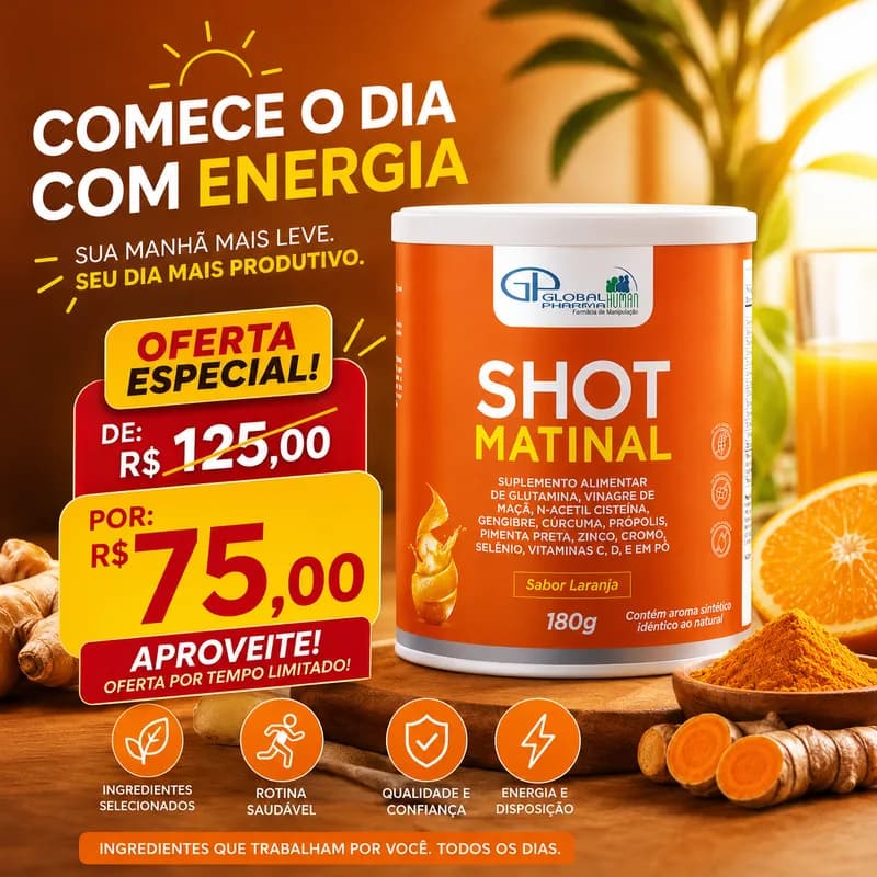 Shot Matinal Sabor Laranja 180g miniatura 2
