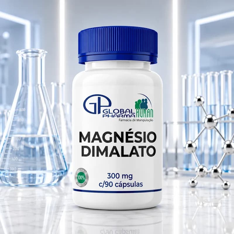 Magnésio Dimalato 300mg c/90 cápsulas