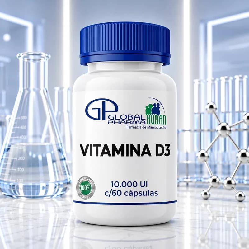 Vitamina D3 10.000 UI c/60 cápsulas